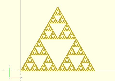 2D 碎形／Sierpinski 三角形