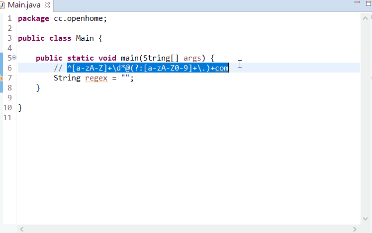 Java 字串與規則表示式